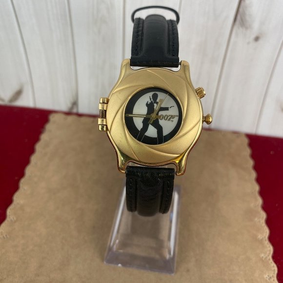 Vintage Fossil Gold Edition 1997 James Bond 007 Watch Gold Limited Edition - Picture 5 of 13
